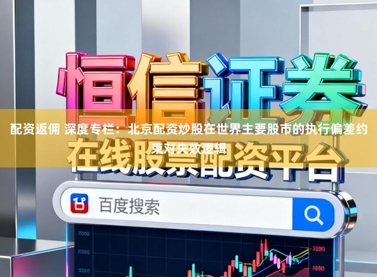 配资返佣 深度专栏：北京配资炒股在世界主要股市的执行偏差约束对失效逻辑